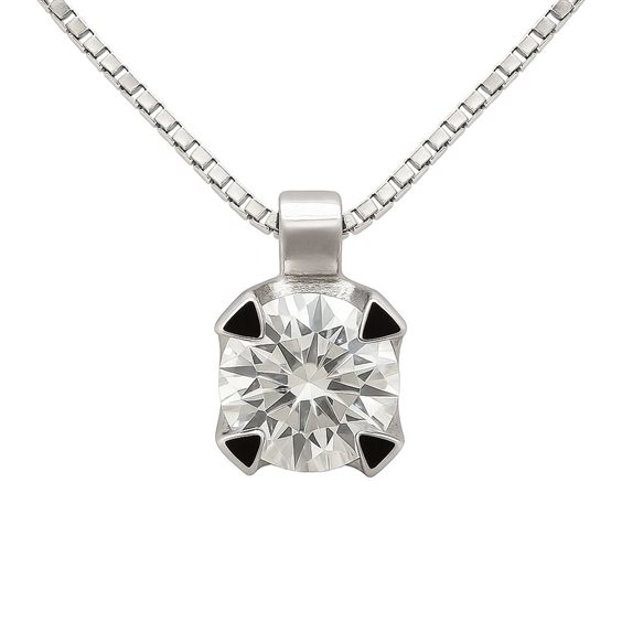 Collana Idee Preziose dal 1987 Donna in Oro bianco Diamante 0.18 Ct IP.CK18B/8D - IP.CK18B/8D-2